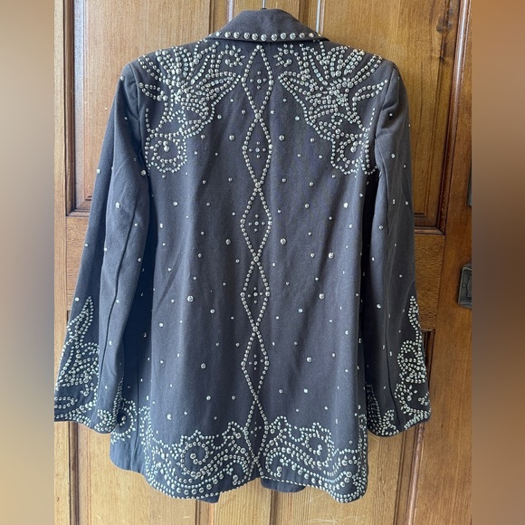 Free People Black Embellished Blazer - Picture 3 of 3